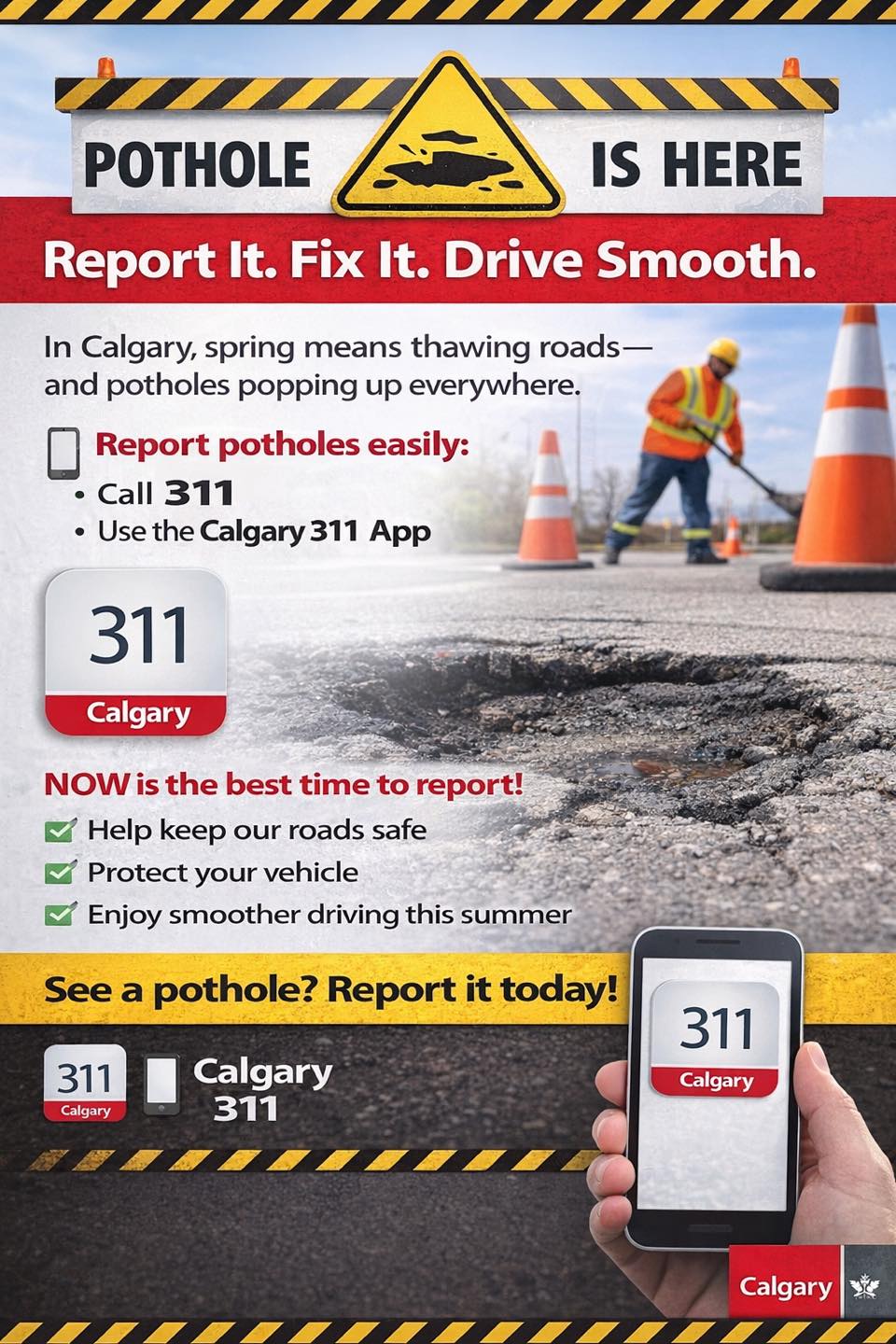 Report a Pothole